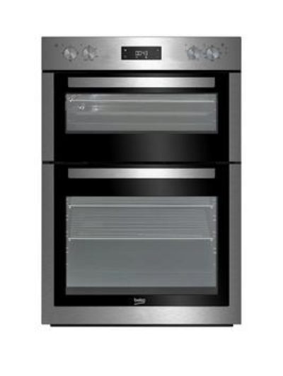 Beko Bdf26300X 60Cm Built-In Double Electric Oven With Connection - Stainless Steel - Oven With Connection Beko Bdf26300X 60Cm Built-In Double Electric Oven With Connection - Stainless Steel - Oven With Connection